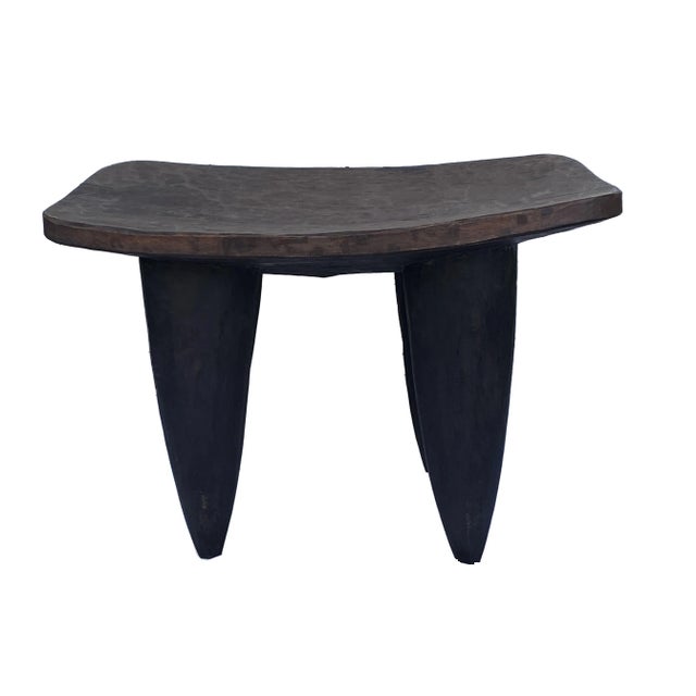 Lg African Senufo Stool / Table I Coast 26" W For Sale In New York - Image 6 of 8