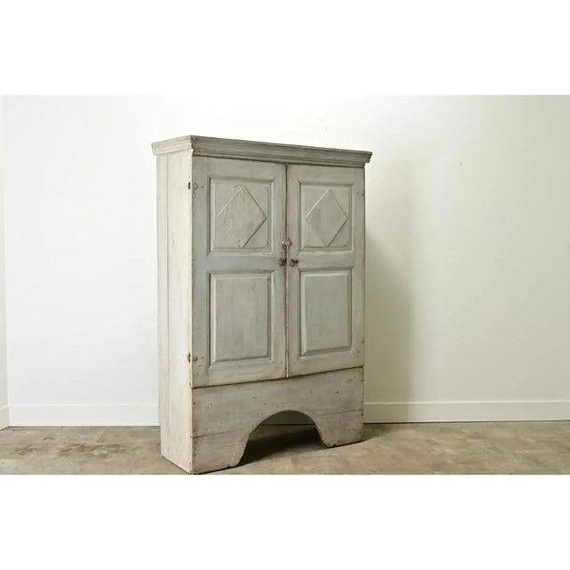 Gustavian (Swedish) 1700's Swedish Gustavian Painted Cabinet For Sale - Image 3 of 9