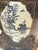 Pair Antique Chinese Brown Glaze With Blue & Withe Decor Garden Stools For Sale In West Palm - Image 6 of 16