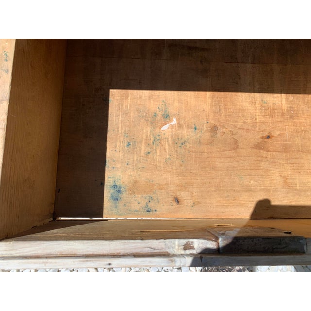 Tan Antique English Pine Chest of Drawers Commode For Sale - Image 8 of 12