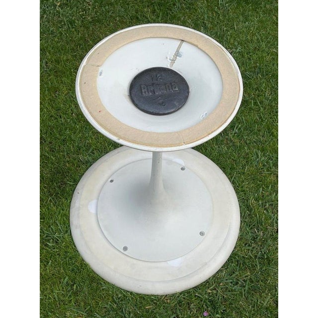 White Arkana Side Table by Maurice Burke For Sale - Image 8 of 11