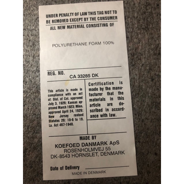 Perfect Condition Sturdy Chairs / Original Clean Fabric Chairs made by Niels Koefoed Set of 6 Chairs (4 armchairs and 2...