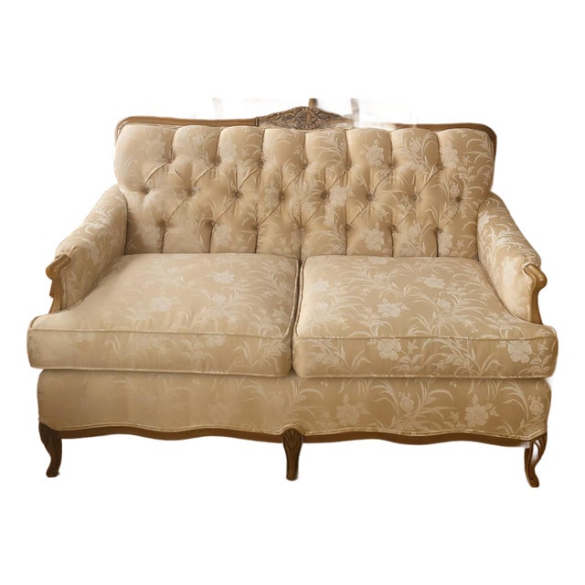 Late 20th Century French Provincial Style Loveseat For Sale
