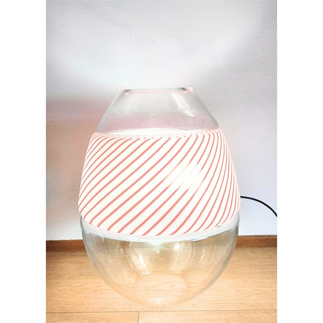 Mid-Century Modern Vintage LT353 Egg Lamp in Murano Glass by Carlo Nason for Mazzega, Italy, 1970s For Sale - Image 3 of 8