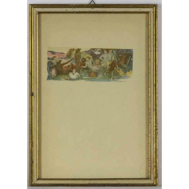 Fantastic creatures is and original modern artwork realized in the early 20th Century by Anonymous artist. Mixed colored...