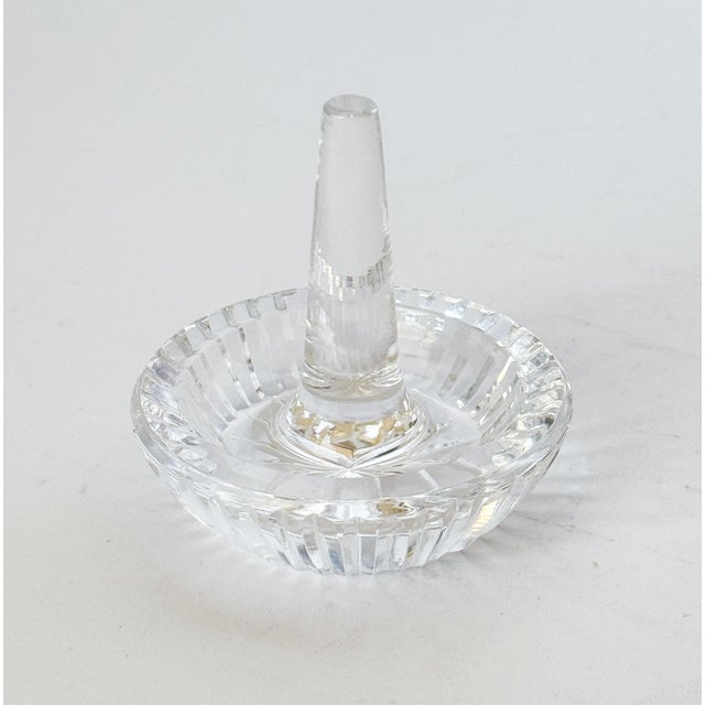 Glass Vintage Waterford Ireland Crystal Ring Holder Jewelry Tray For Sale - Image 7 of 9