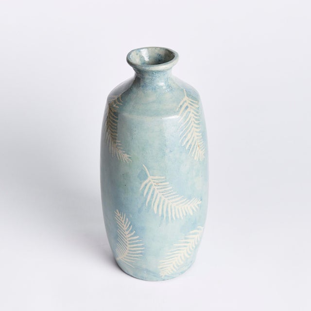 Made of a composite natural eco mix, then painted with lacquer, this decorative vase has an artisan look. Each wispy fern...