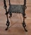1900s Antique Victorian White Metal & Onyx Inset Two Tier Stand / Small Table For Sale - Image 4 of 11