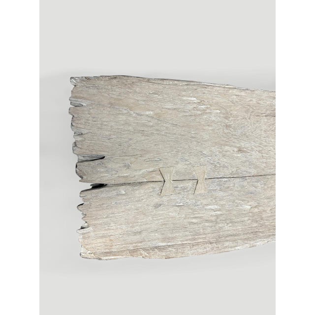 Andrianna Shamaris Wood and Granite Bench For Sale In New York - Image 6 of 18