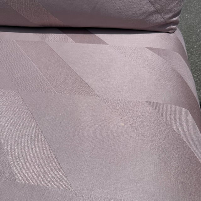 Postmodern Mauve/Pink Sectional Sofa - 2 Pieces For Sale - Image 12 of 12