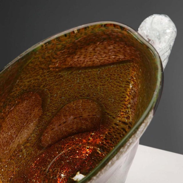 Murano Glass Vase in the style of Ercole Barovier For Sale - Image 12 of 14