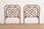 McGuire Style Organic Modern Bamboo Rattan Twin Headboards, Pair For Sale - Image 10 of 10