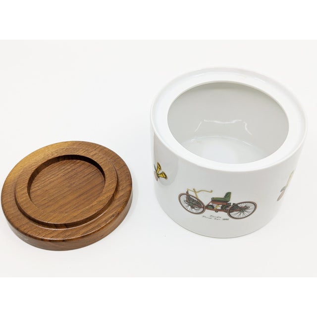 Ceramic, Wood & Leather Decorative Boxes, 1960s, Set of 4 For Sale - Image 3 of 18