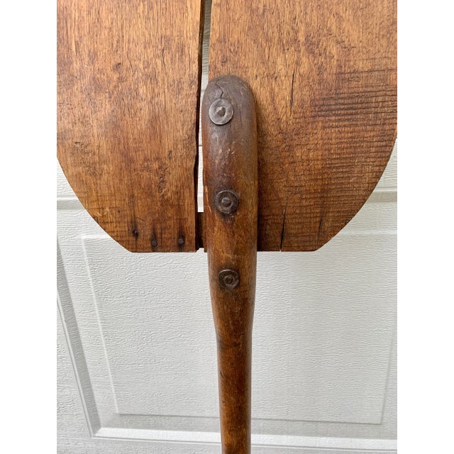 Antique 19th Century Hand Made Wooden Grain Shovel For Sale - Image 12 of 13