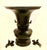 Bronze 19th Century Meiji Japanese Chinese Asian Bronze Metal Vase Foodogs Handles Antique Vintage For Sale - Image 8 of 10
