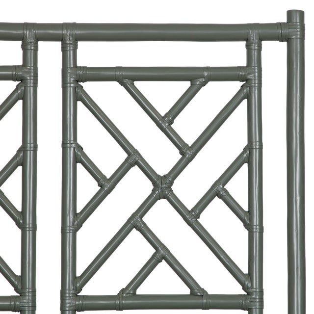 David Francis Chippendale Standard Bed Twin Extra Long, Evergreen For Sale - Image 4 of 6