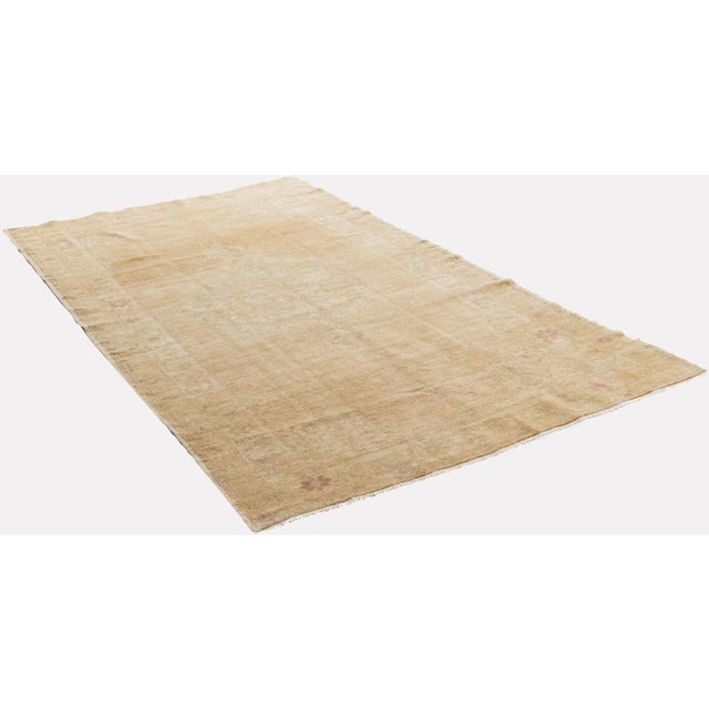 Vintage Circa 1940 Turkish Oushak Rug 4ft 8in X 8ft 9in For Sale In New York - Image 6 of 13