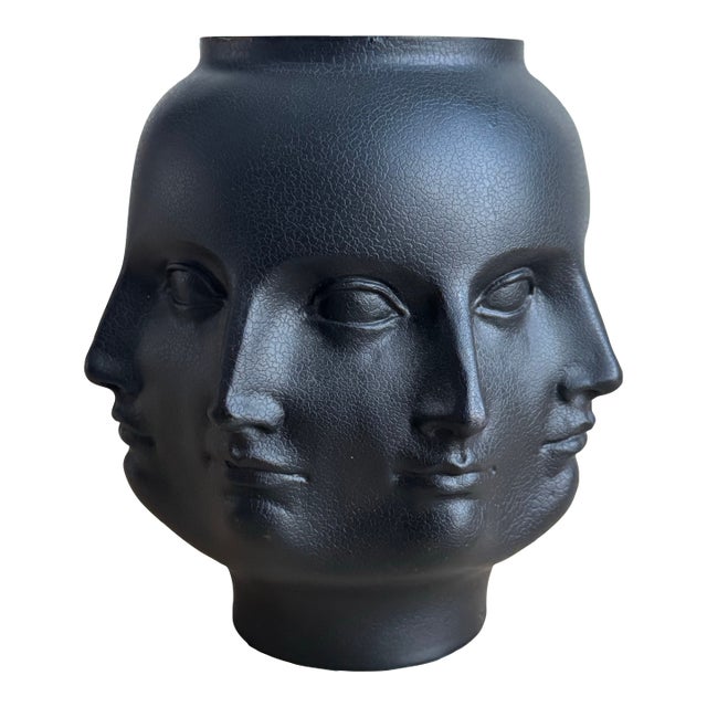 Fornasetti Style Perpetual Face Vase by TMS For Sale