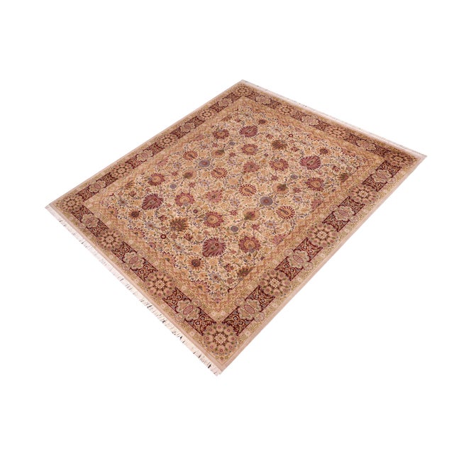 Designed with mesmerizing intricacy and gorgeous color palette, this hand-knotted masterpiece demonstrates the beauty and...