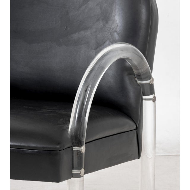 Late 20th Century Charles Hollis Jones Leather Armchairs, 2 For Sale - Image 5 of 7