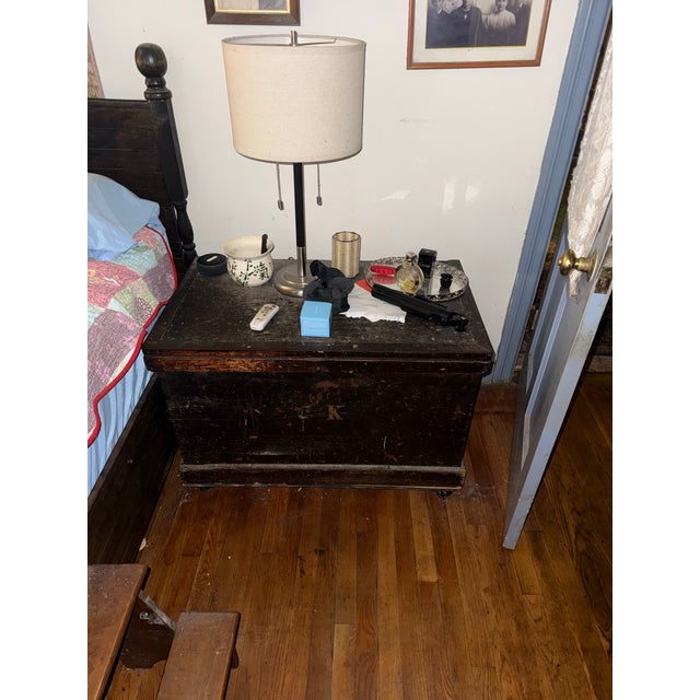 American Vintage Tool Chest Trunk For Sale - Image 3 of 3