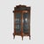 Antique RJ Horner Foliate Carved Oak China Cabinet With Mirror Unsigned C1900 Measures - 73" x 42 1/2" x 16 1/2" This...