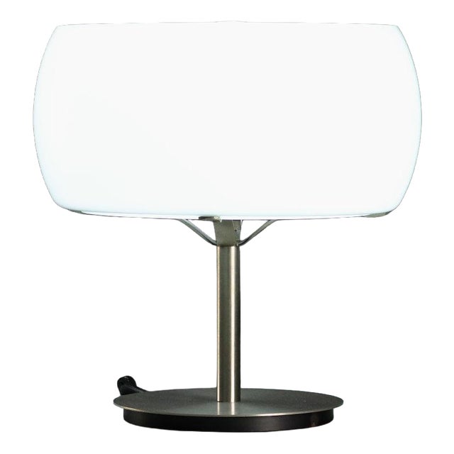 Erse Lamp in Metal and Milk Glass by Vico Magistretti for Artemide For Sale