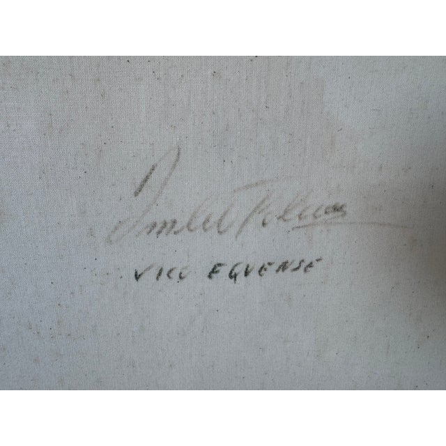 Vintage "Vico Equense" Italy Mediterranean Impressionist Oil Painting on Canvas - Framed For Sale - Image 11 of 15