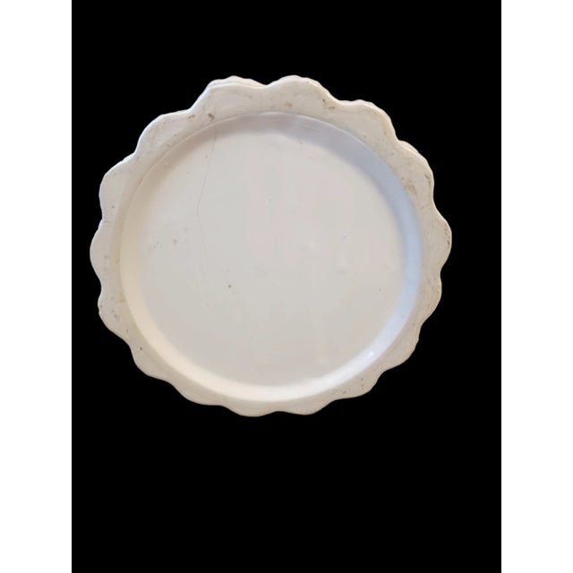 Mid 20th Century Vintage Boho Faux Bamboo Ceramic Umbrella Stand For Sale - Image 5 of 6