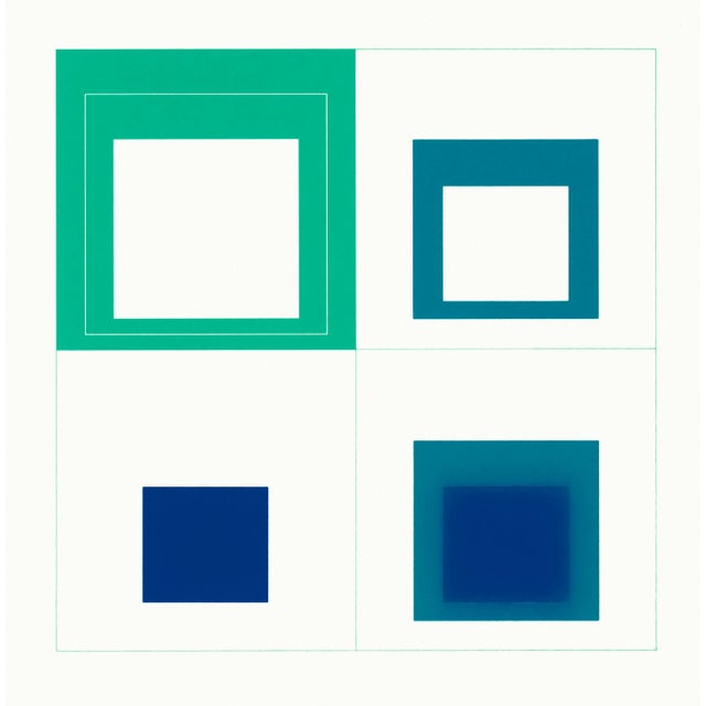 Abstract 1966 Lithograph "WLS-lll" by Josef Albers For Sale - Image 3 of 4