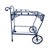 Vintage Salterinie Wrought Iron Bar Cart, Attributed For Sale In New York - Image 6 of 6