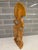 Art Deco Late 20th-Century Balinese Modernist Wood Carving of a Janger Fan Dancer – 13.5-Inch Decorative Sculpture For Sale - Image 3 of 11