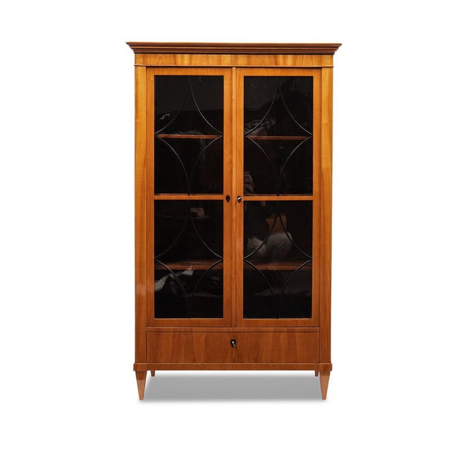 Brown Biedermeier Display Cabinet in Cherry For Sale - Image 8 of 8