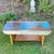 2020s Handcrafted Primitive Pine Wood Bench Made by Local Folk Artist With Antique Wood For Sale - Image 5 of 8