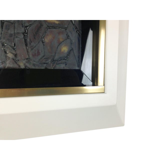 Italian Handmade Backlit Artistic Window with Madonna, Child & Angels, 1960s For Sale - Image 4 of 14