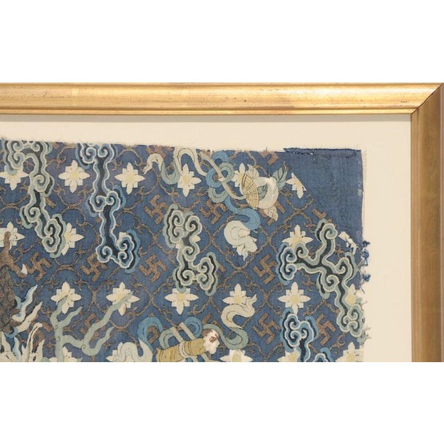 Early 20th Century Chinese Kesi Slit Double Dragon Tapestry For Sale - Image 4 of 6