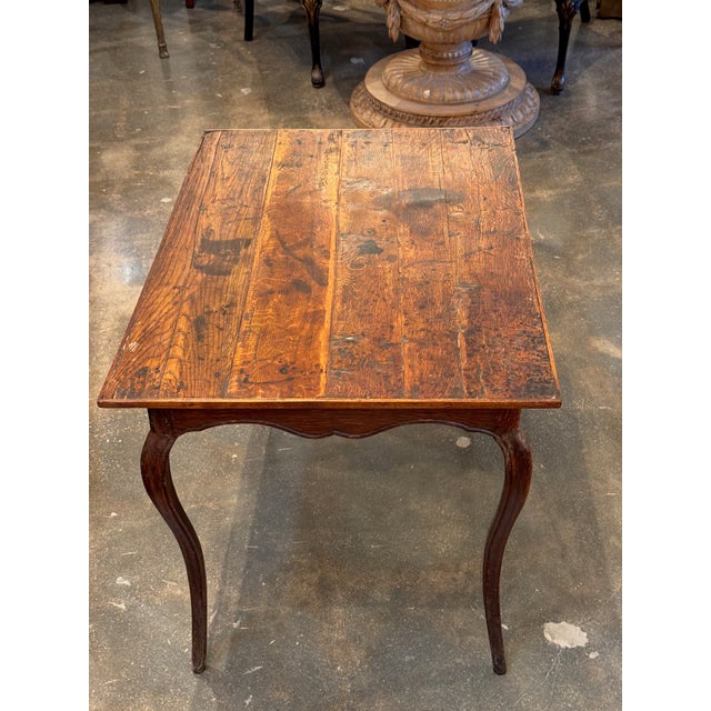 19th Century French Oak Side Table For Sale - Image 10 of 11