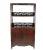 Brass 1900 - 1909 Asian Style Elmwood Book Cabinet For Sale - Image 8 of 10