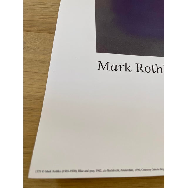 Mark Rothko Mark Rothko (1903-1970), Blue and Grey, 1962, C/O Beeldrecht, Amsterdam, 1996, Courtesy Galerie Beyeler, Basel, Printed in Holland For Sale - Image 4 of 8