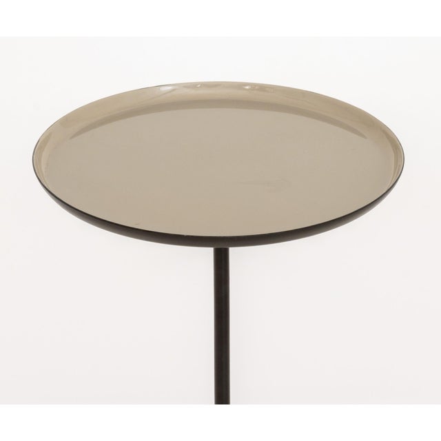Metal Set of Three Herman Miller Style Enameled Steel Graduated Side Tables For Sale - Image 7 of 12