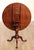 Brown Antique Queen Anne Style Solid Mahogany Round Tilt-Top Table For Sale - Image 8 of 12