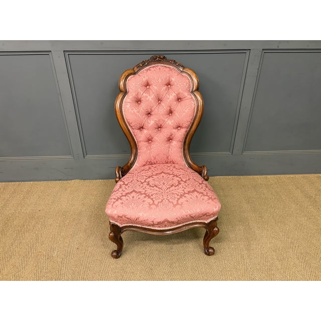 Victorian Walnut Nursing Chairs, 1875, Set of 2 For Sale - Image 15 of 18