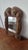 Rustic Antique Tramp Art Mirror, Folk Art Carved Wood Mirror, Rustic Americana Wall Decor, Hand Carved Wooden Frame For Sale - Image 3 of 15