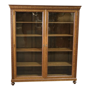 Late 19th Century Large American Oak Bookcase