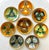 Mid-Century Modern 20th C. MCM Copper and Enamel Signed Edwards Star Plates for Gump’s - A 12 Piece Set For Sale - Image 3 of 9