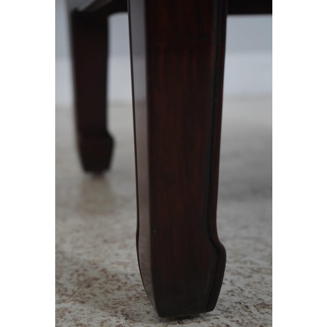 Pair of Vintage Chinese Rosewood Carved Armchairs For Sale - Image 14 of 18