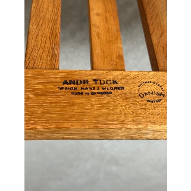 Wood AT-18 Bench by Hans J Wegner for Andreas Tuck, 1960s For Sale - Image 7 of 8