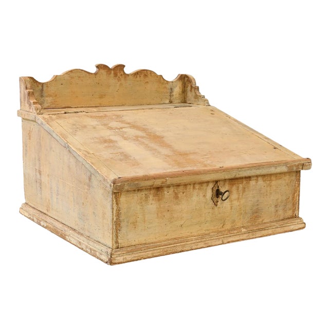 1800s French Antique Patinated Ecritoire For Sale