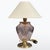 Table Lamp with Purple Glass and Brass, 1950s For Sale - Image 6 of 6