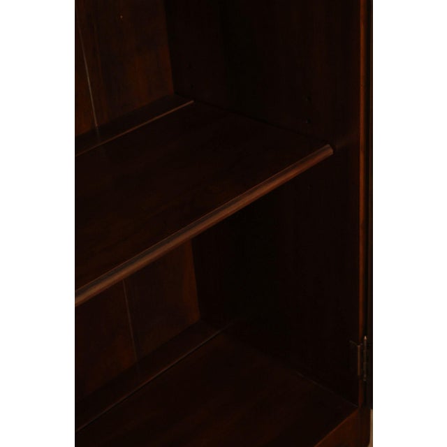 Ethan Allen Ethan Allen Georgian Court Style Cherry Step Back Hutch China Cabinet For Sale - Image 4 of 18